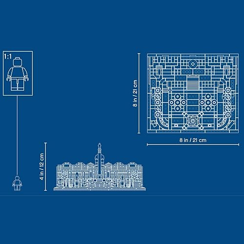 Miniatura 6 de LEGO Architecture 21045 Trafalgar Square Kit de construcción (1197 piezas)