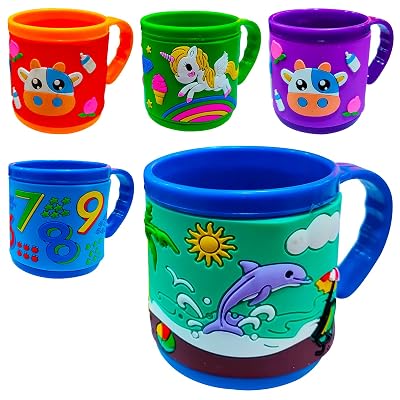 Party Propz Birthday Return Gifts For Kids - Silicon 3d Mug For Kids, cups for kids 5 year and above, Cartoon Coffee Mug