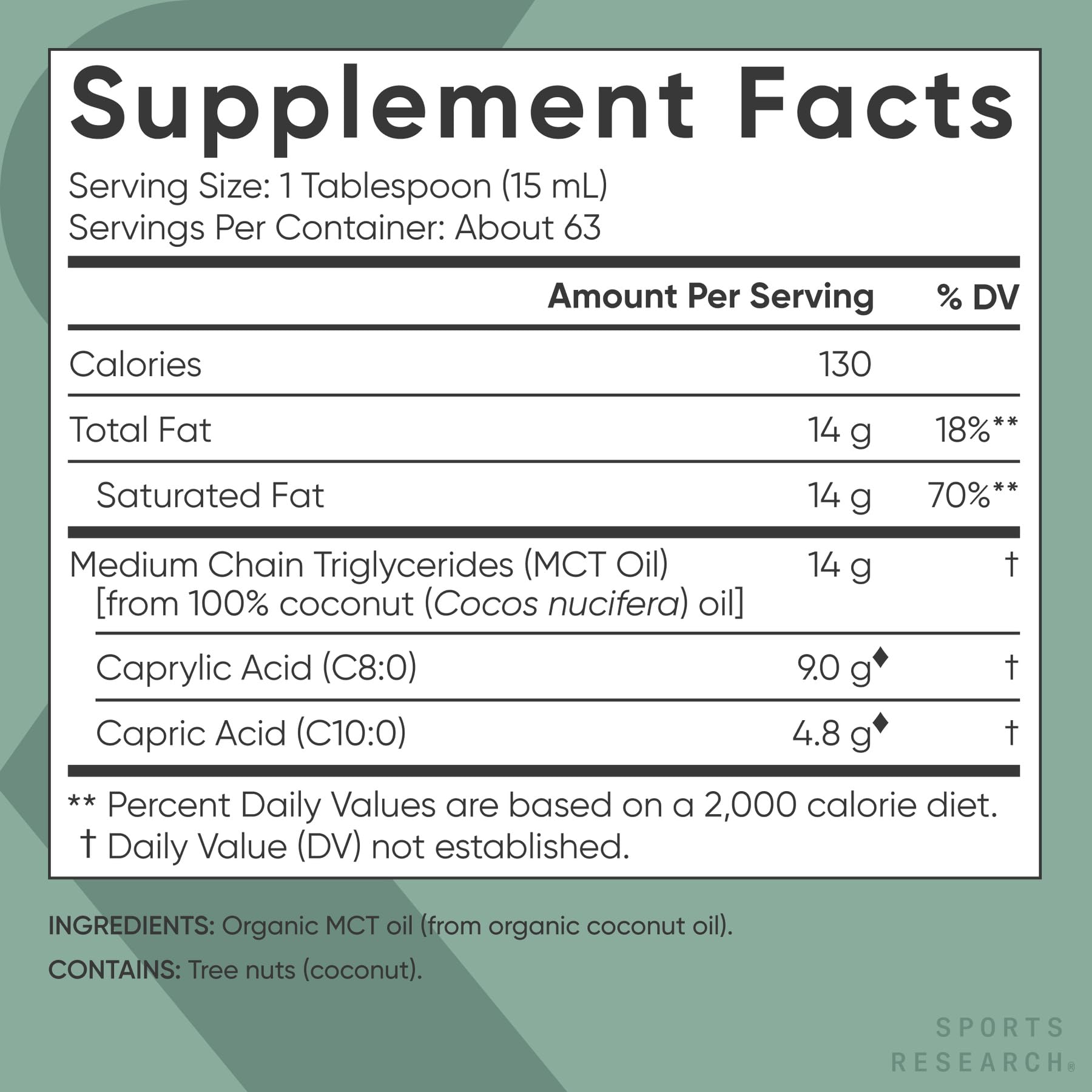 Sports Research® Organic Coconut MCT Oil C8+C10-32oz, Unflavored — Amazon image 5