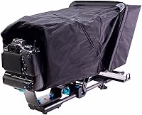 Vista 6 de Sistema de teleprompter móvil Construcción de fibra de carbono y aluminio Capucha de nailon y visera antirreflejo Vidrio divisor de haz