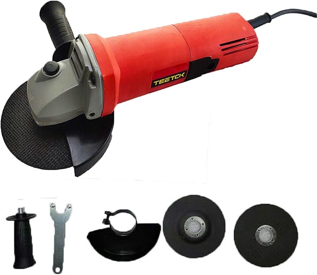 Electric Angle Grinder with 115mm Grinding Disc 5" Corded Sander Cutting Tool 850W, Handheld Power Tool