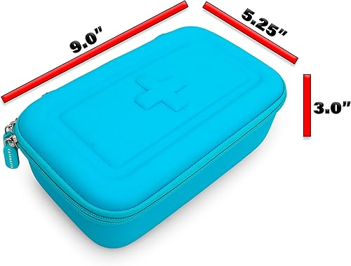 Miniatura 7 de CASEMATIX Funda para inhalador de asma para viajes, se adapta al espaciador de inhalador de asma con máscara adjunta, soporte para inhalador y