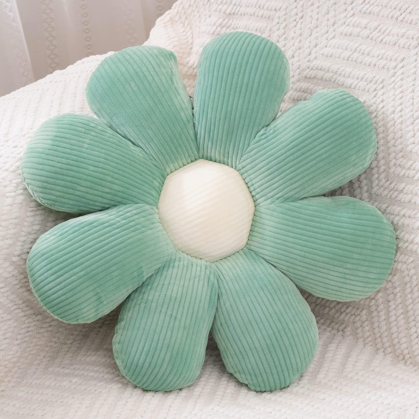 Daisy Flower Shaped Throw Pillow Cute Flower Floor Pillow Seating