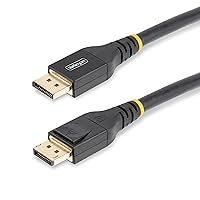 Vista 1 de StarTech.com Cable DisplayPort 1.4 activo de 24.9 ft, cable DP de 8K con HBR3, HDR10,8K 60Hz, 4K 120Hz - Cable DP M/M