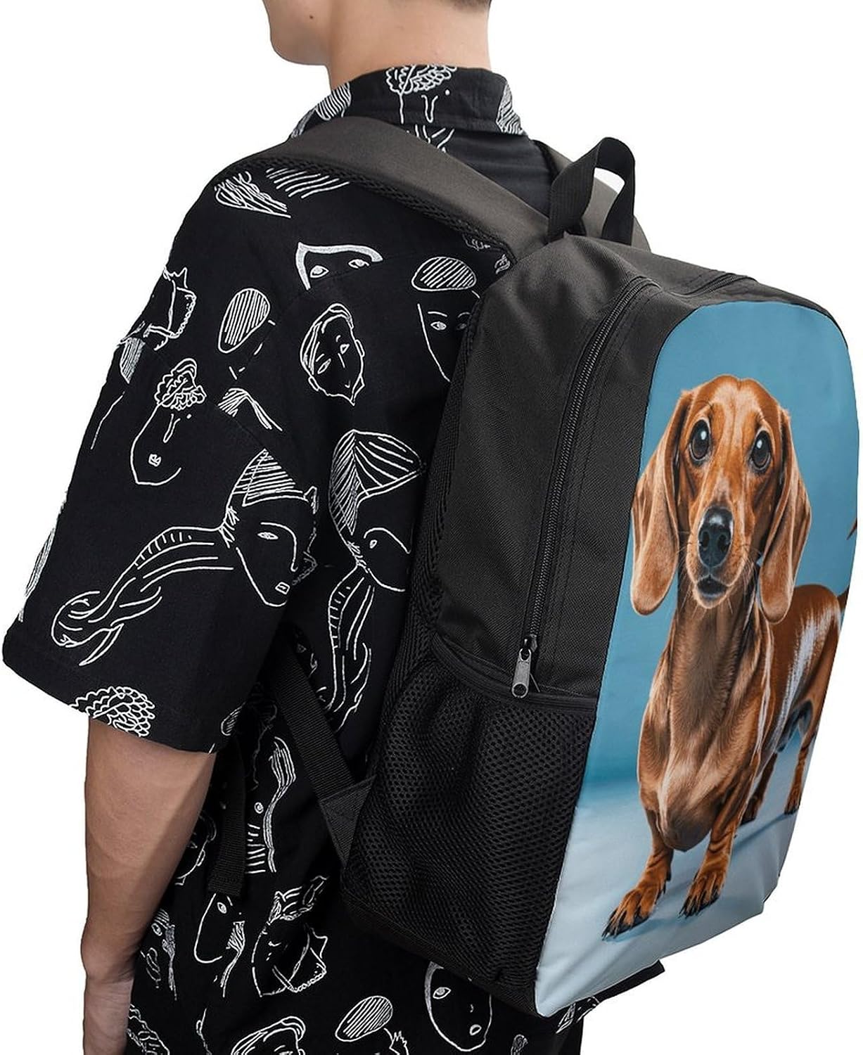 Dachshund Weiner Pet Dog Laptop Backpack Lightweight Travel Backpacks image 5