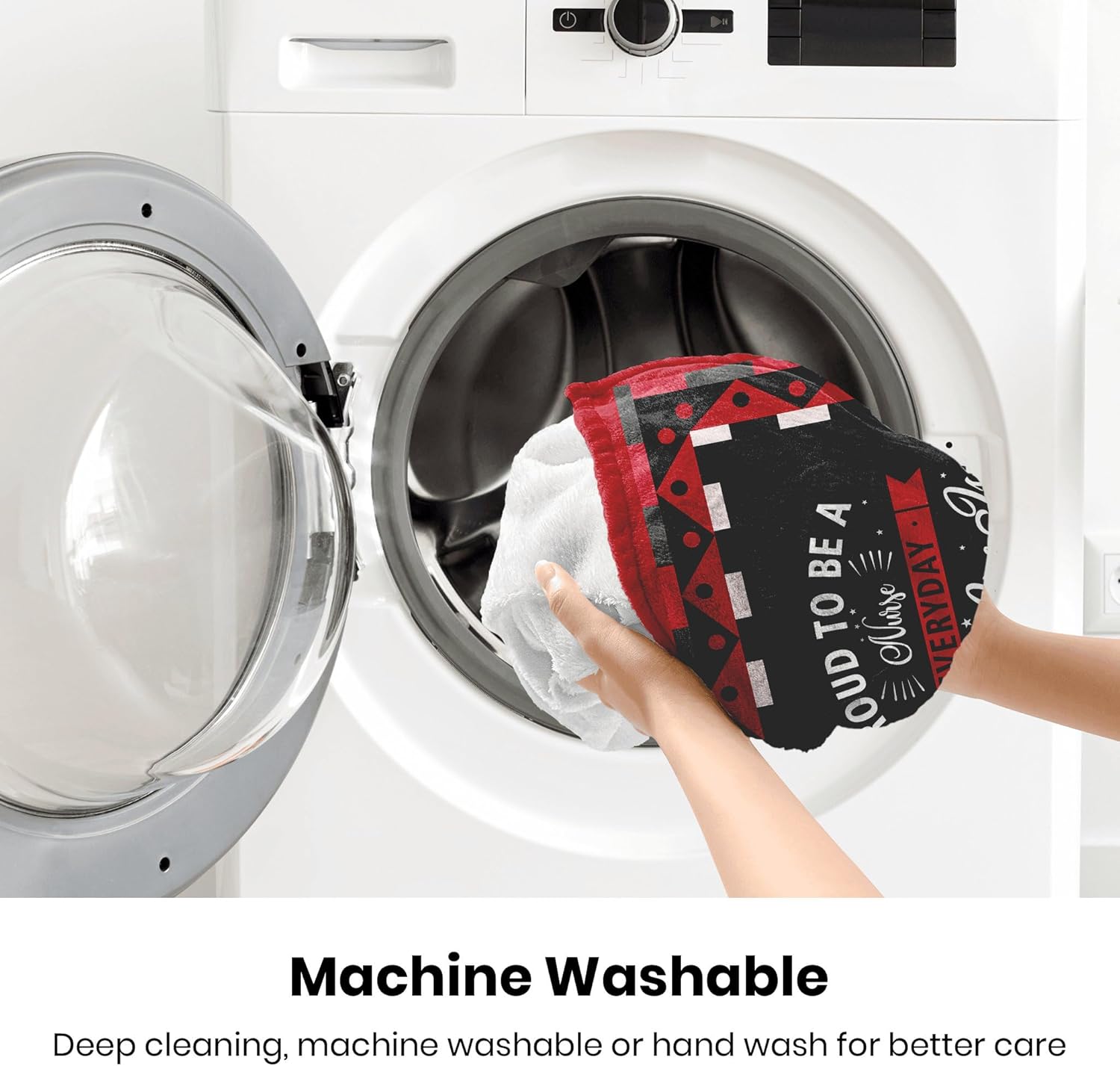 African American Gifts for Black Women Nurse Blanket 60"x50", Black Nurse Appreciation Gifts, Nurses Week/Retirement/Graduation/Birthday/Mothers Day/Juneteenth Gifts for Nurses - Image 7