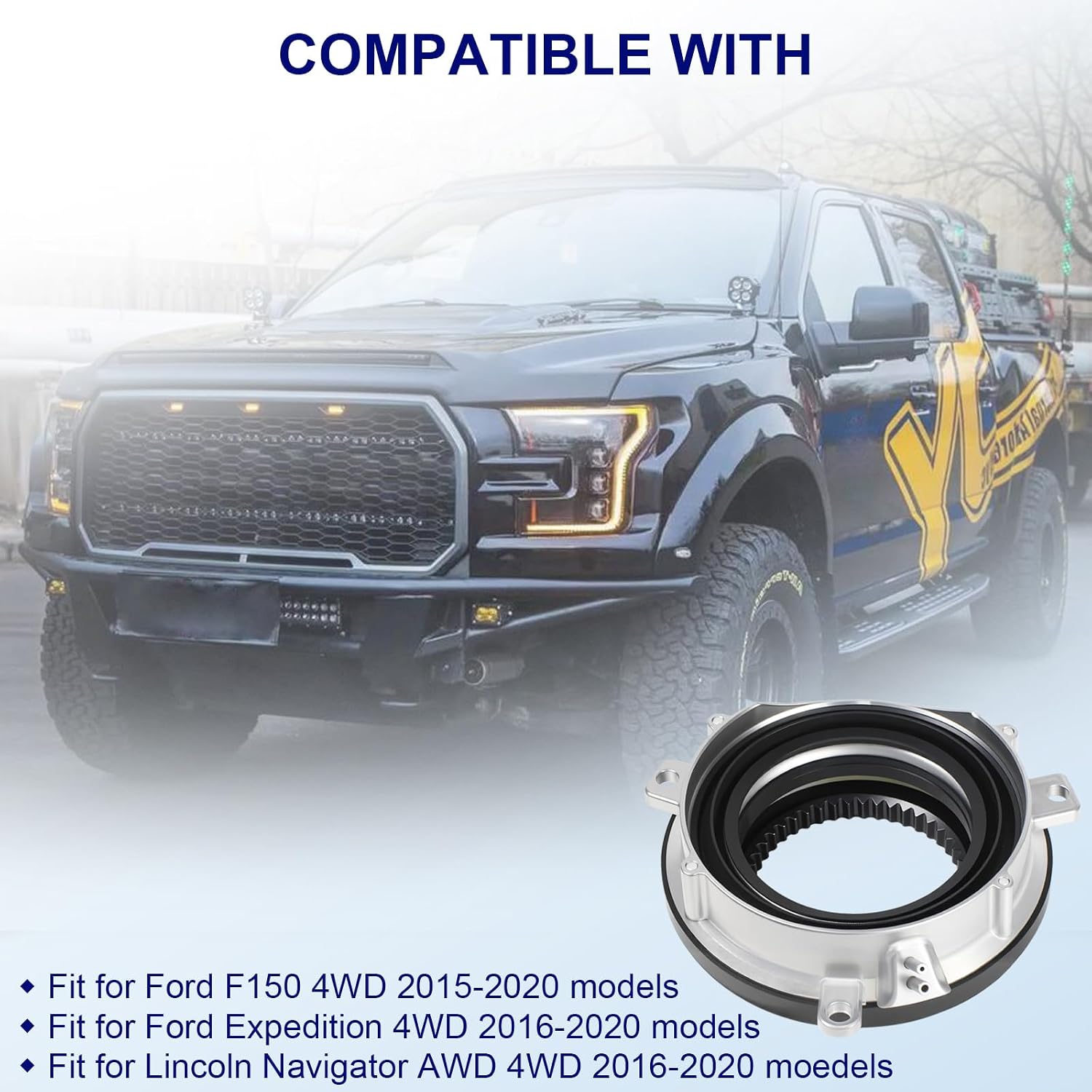 ZNB 2PCS HL1Z-3C247-A 4WD Auto Locking Hub Actuator Compatible with Ford F150 2015-2020 Expedition 2016-2020 Lincoln Navigator 2016-2020, 4Wheel Drive 4x4 Locking Actuator Replace GL1Z-3C247-A