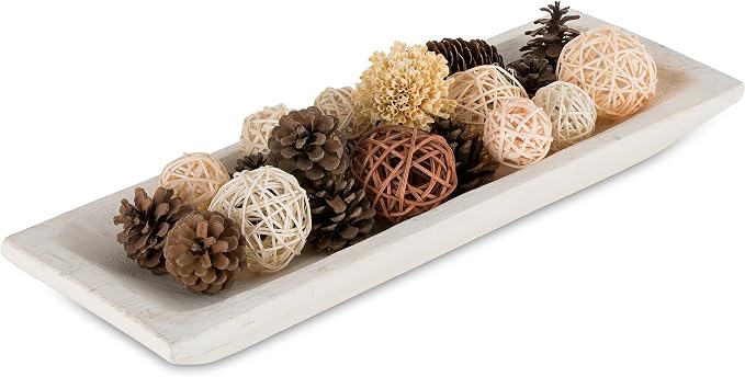 Hanobe decorative wood dough bowl