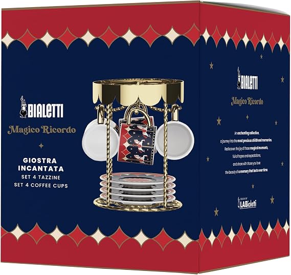 Bialetti 4'lü Kahve Fincanı Ve Tabağı Seti Carousel
