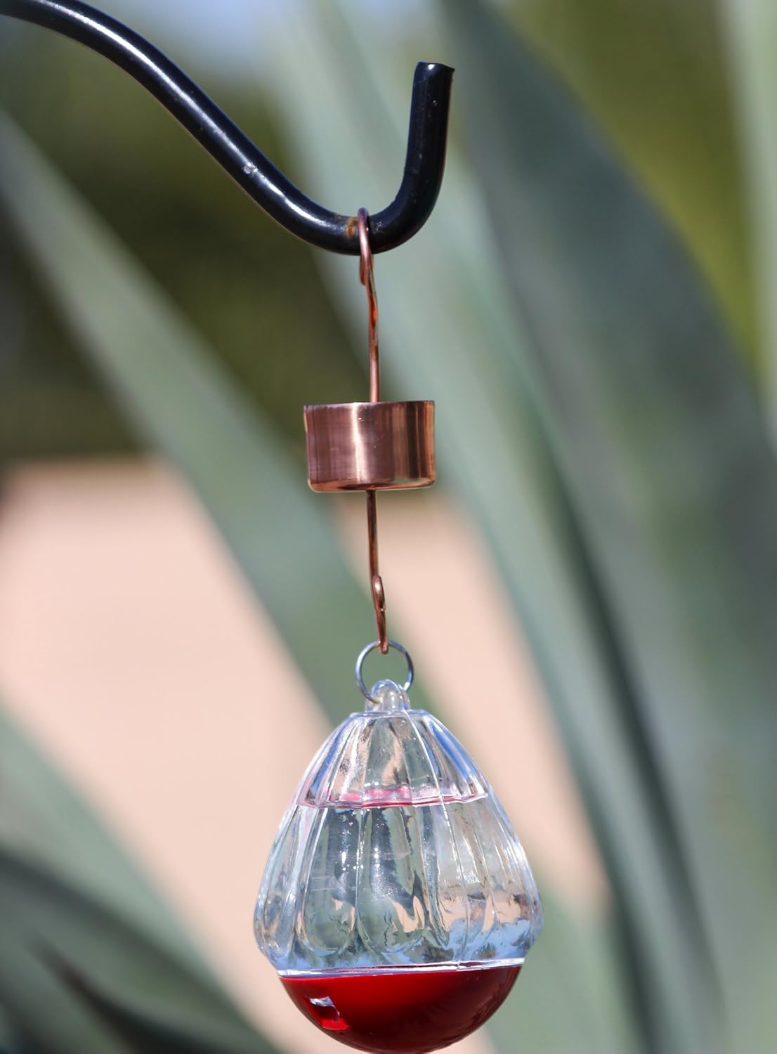 Moat with Guard for Hummingbird Feeders - Gets Rid of Ants Fast in Nectar Feeder. All Natural & No Chemicals Needed.