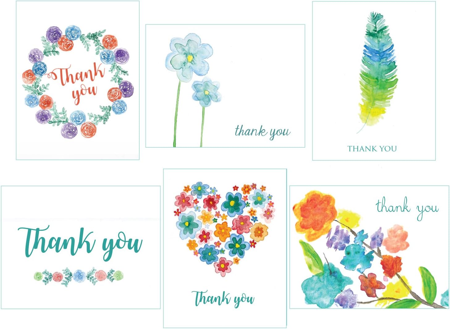 Note Cards Pink Flowers 36 Note Cards 6 Designs