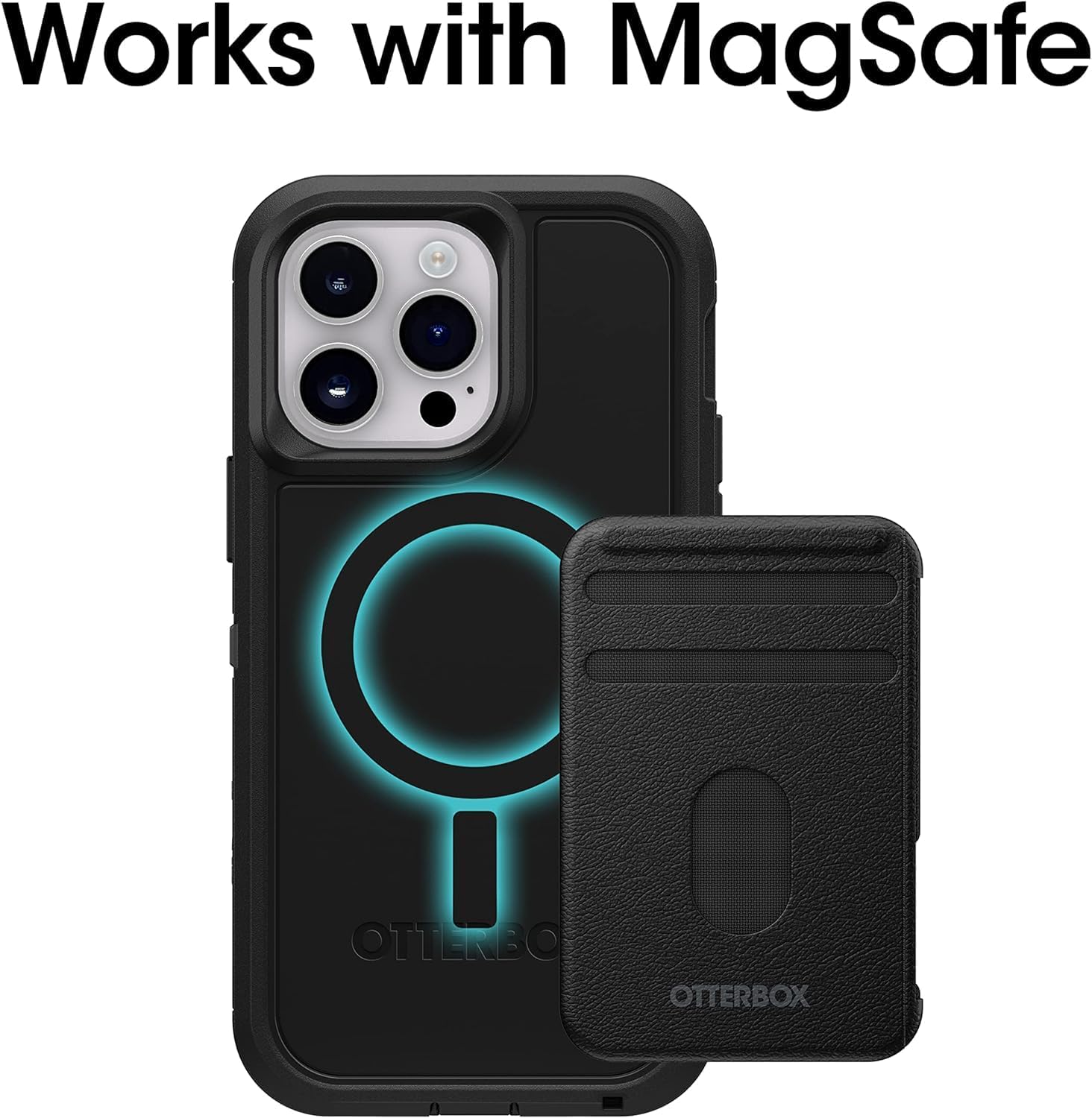 OtterBox iPhone 14 Pro (Only) - Defender Series XT Case - Black - Holster Clip Included - Screenless - Rugged - Snaps to MagSafe - Lanyard Attachment - Non-Retail Packaging