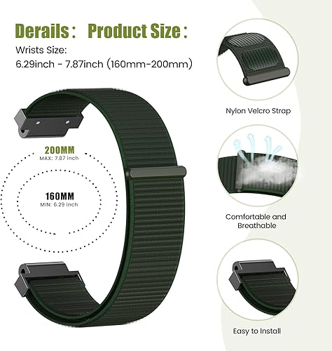 Miniatura 4 de NotoCity Para Nylon Forerunner 735XT Band Forerunner 235 Smartwatch Band Forerunner 630620 Correa Approach S6 Watch Band