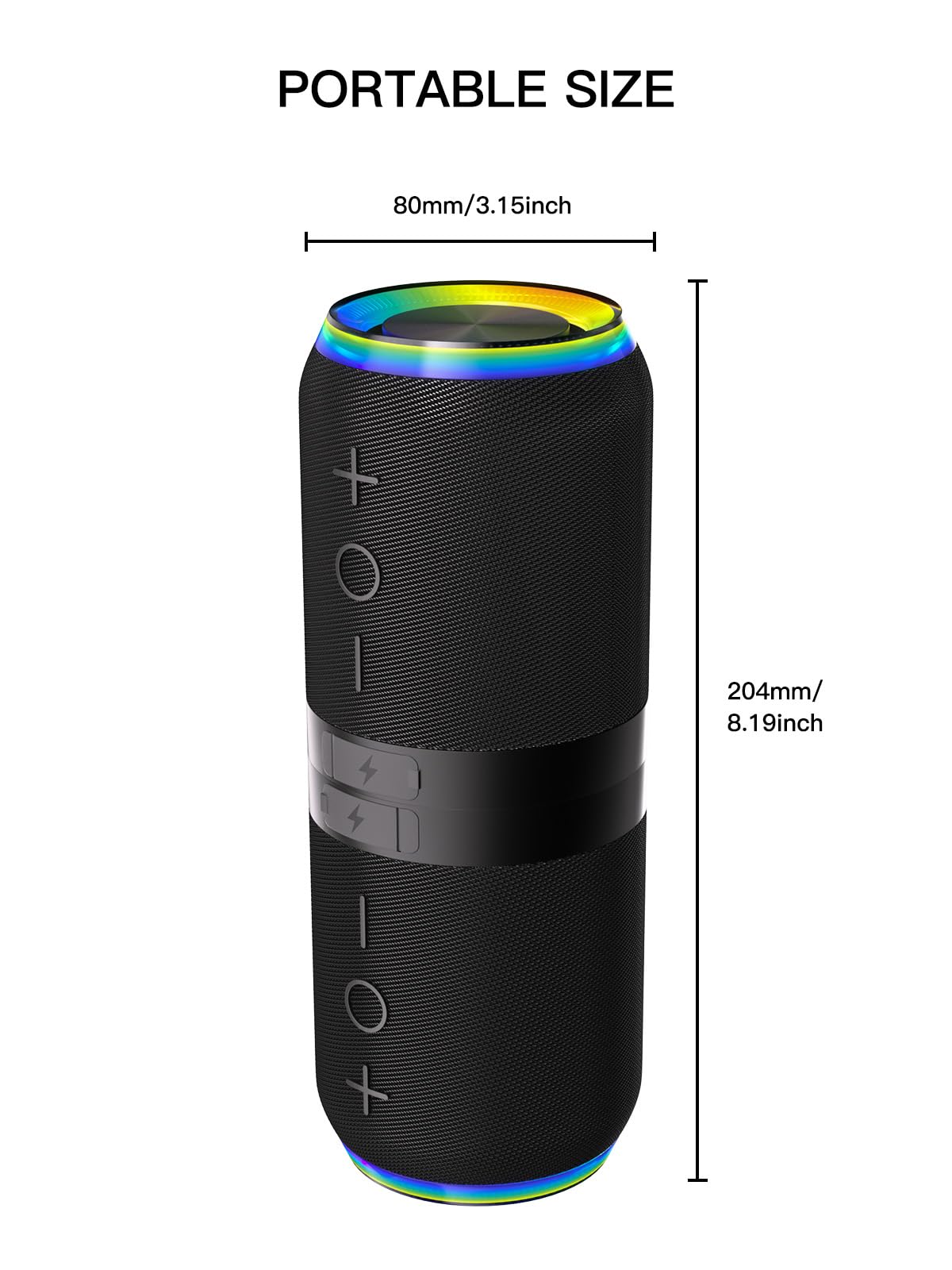 Aoacions 2 in 1 Magnetic Splittable Bluetooth Speaker, Portable Waterproof Split Wireless Speaker Bluetooth V5.4 with 20W Loud Stereo Sound, Wireless Pairing for Home, Outdoor or Travel — view 8