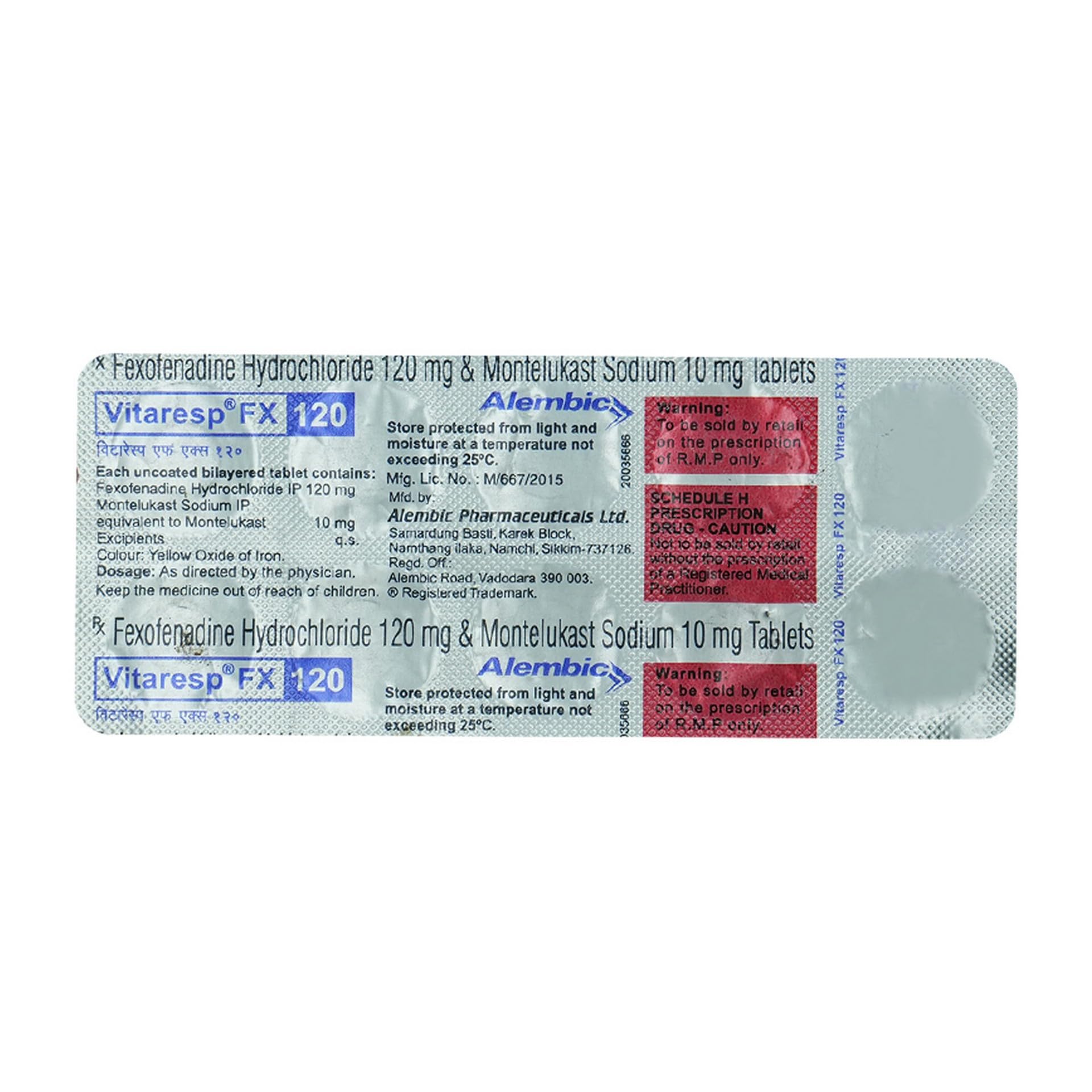 Vitaresp Fx - Strip of 10 Tablets