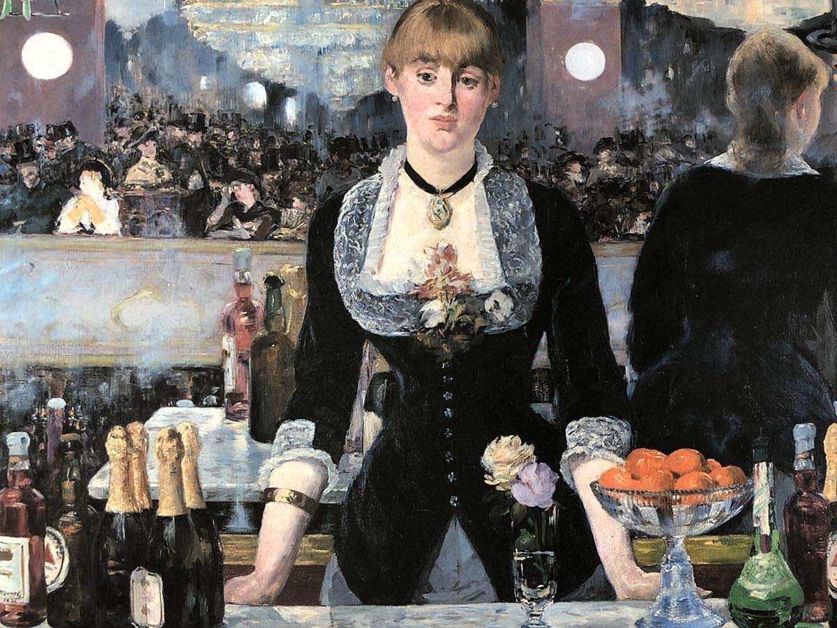 Amazon.co.jp: エドゥアール・マネ フォリー・ベルジェールのバー A4