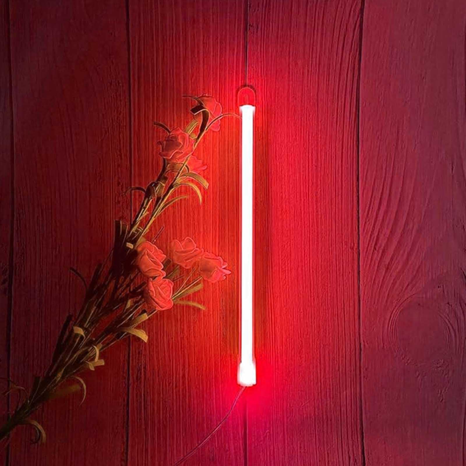 Red Letter Neon Sign for Bedroom Wall Decor USB Powered LED Lights for Personalized Name & Word Display Battery Operated for Indoor/Outdoor Use Gift for Parties & Weddings(Letters I) — image 1