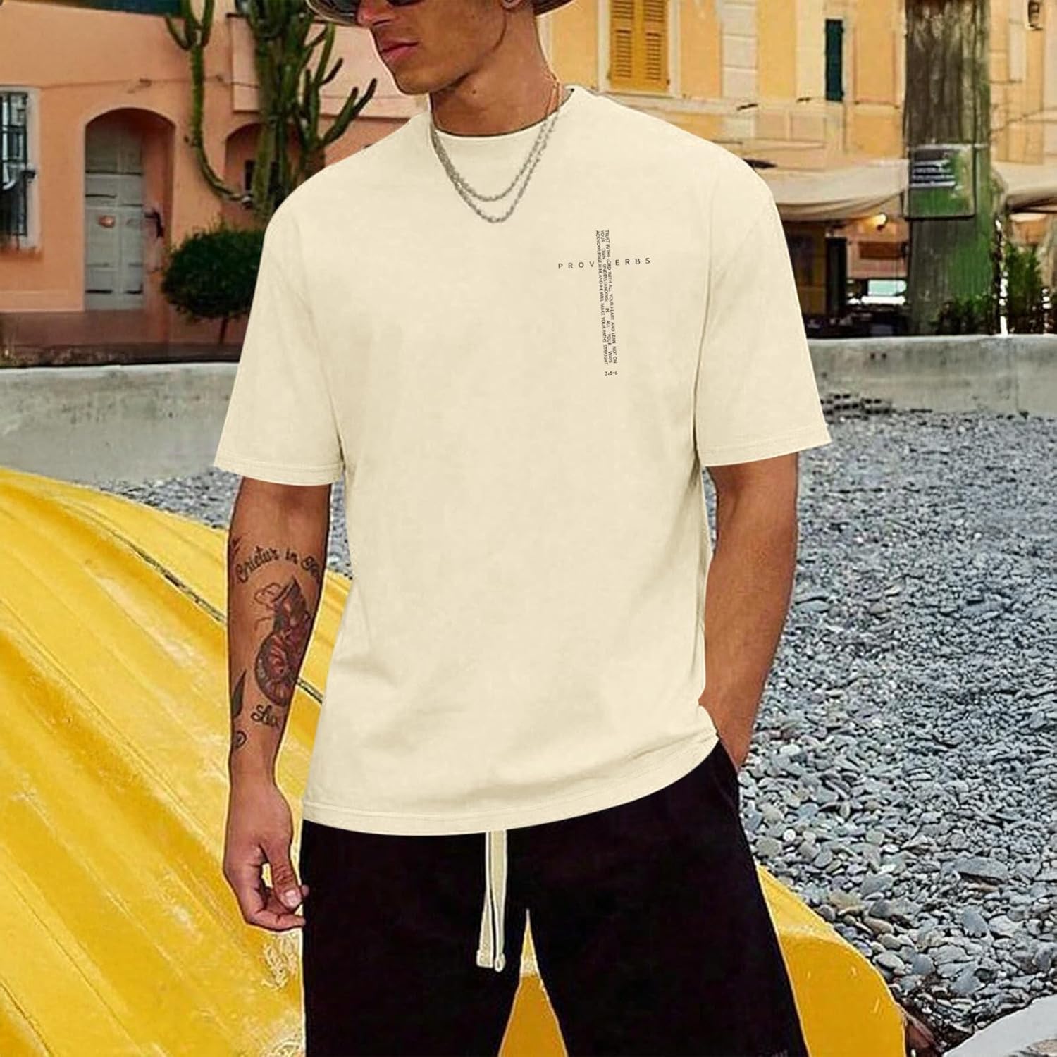 Christian Shirts for Men Vintage Religious Cross Bible Verse T-Shirt Jesus Faith Tshirt Inspirational Graphic Tees - Image 4