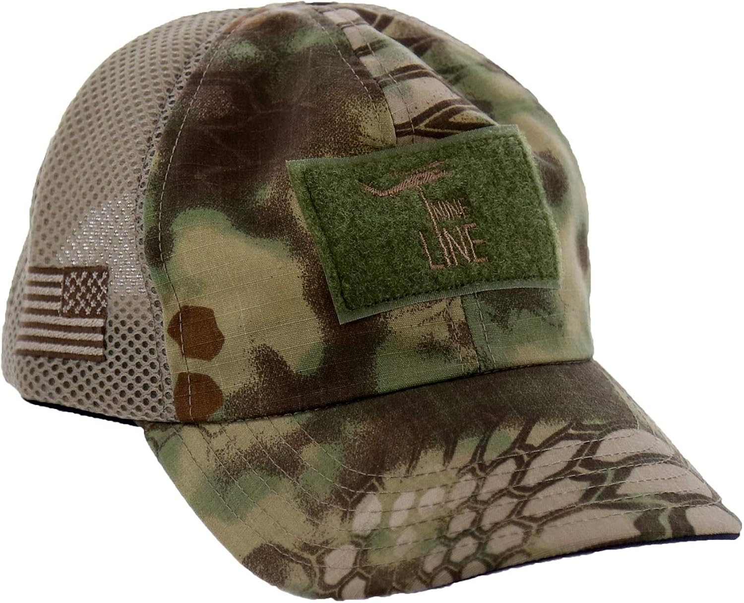 Nine Line Kryptek American Made Mesh Back Hat with Drop Line Logo - USA Flag