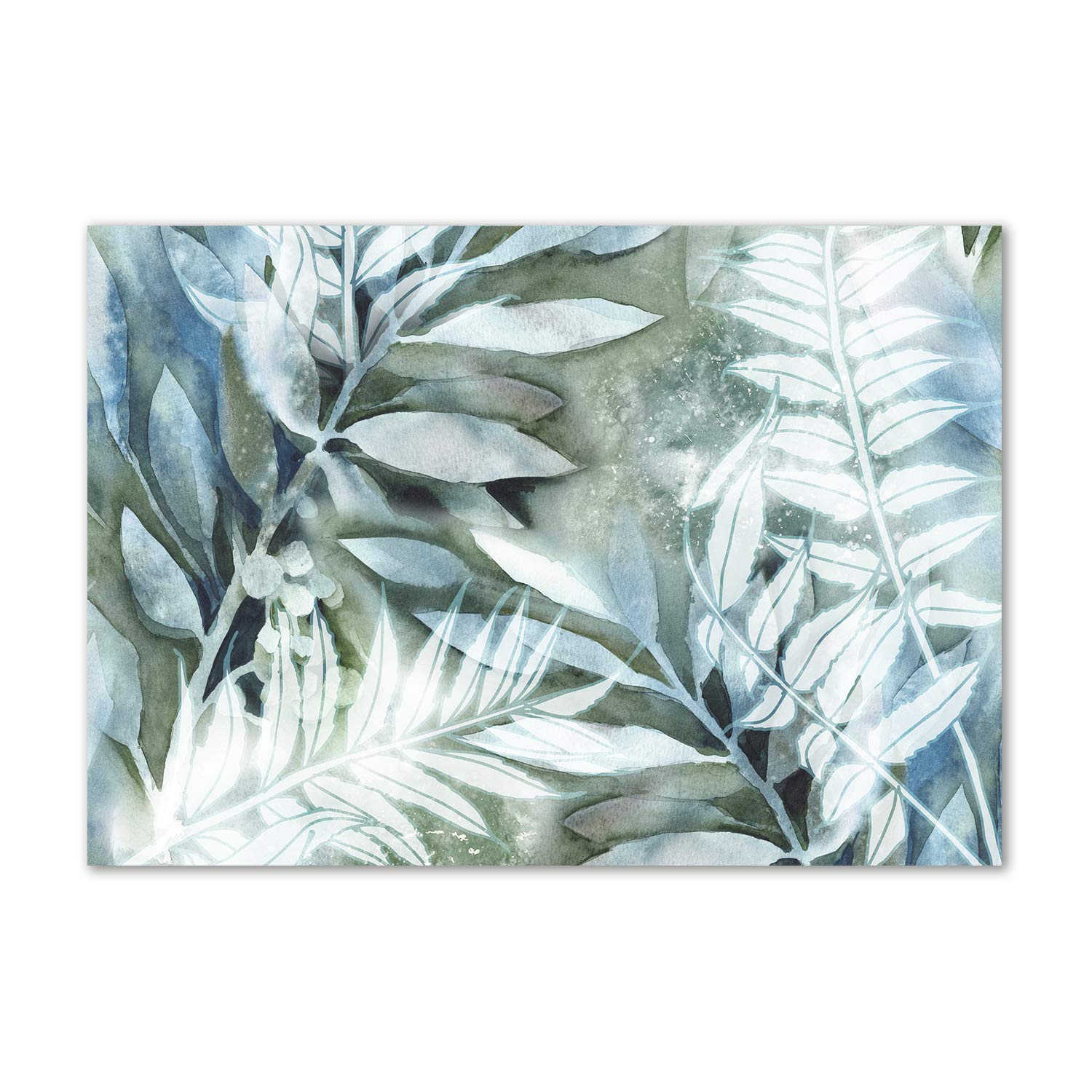 Déco mural derrière le plastique Tulup tableau vert hojas pour décoration intérieure