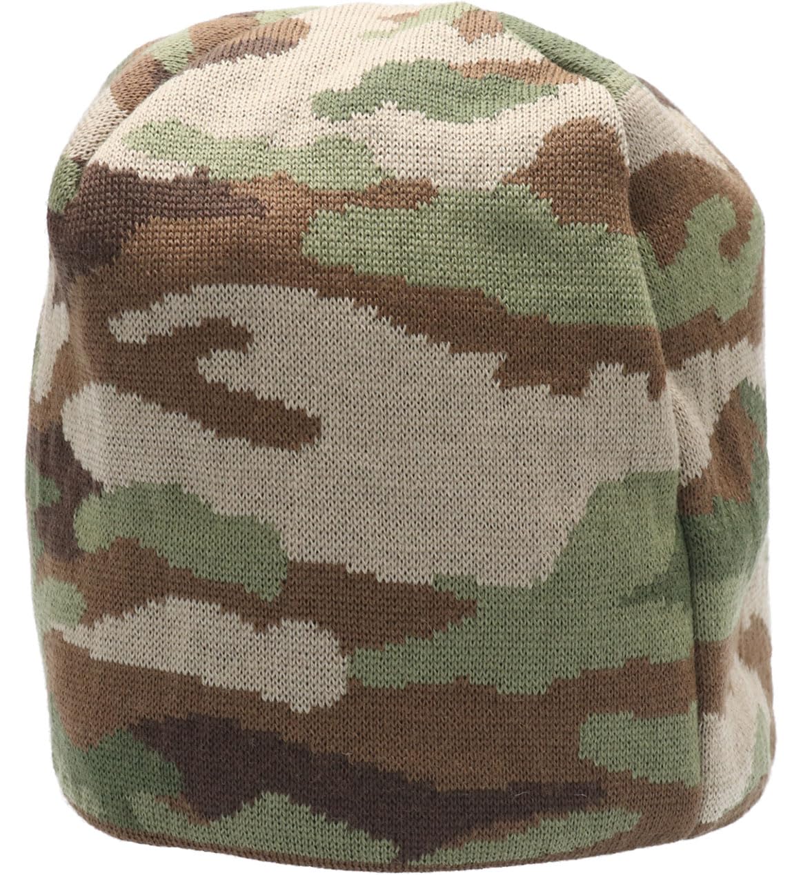 Unisex Beanie aus Schurwolle mit Tarnmuster
