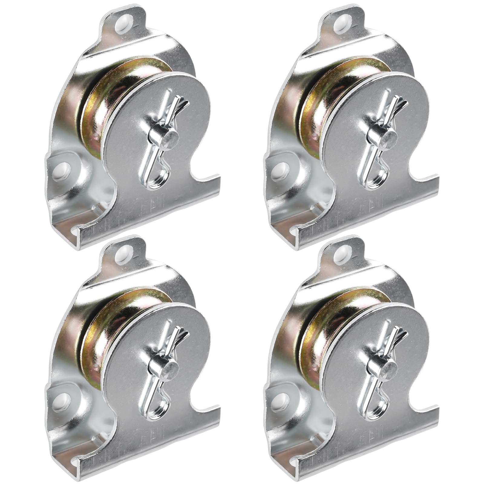 GmeDhc Umlenkrollen 15mm Set - 4 Stück Mit Karabinerhaken 35kg Tragkraft