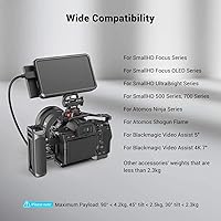 Vista 2 de SMALLRIG Soporte para monitor de campo con abrazadera NATO, soporte para monitor de cámara para monitor de 5 y 7 pulgadas, giratorio e inclinable