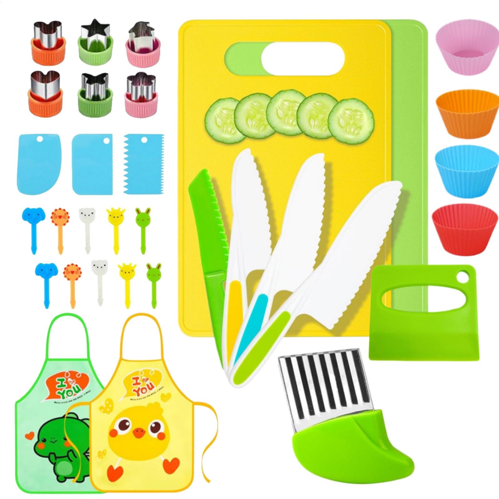 Ensemble d'outils de coupe pour tout-petits pour cuisiner en toute sécurité sans blessure