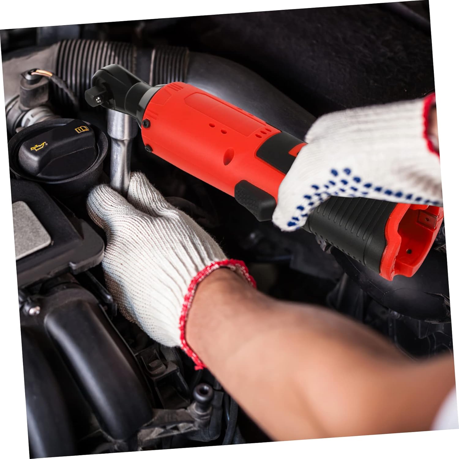 Gadpiparty Electric Ratchet Wrench Cordless Tool for Vehicle Repair Ergonomic Handle High- Efficient Removal for Design