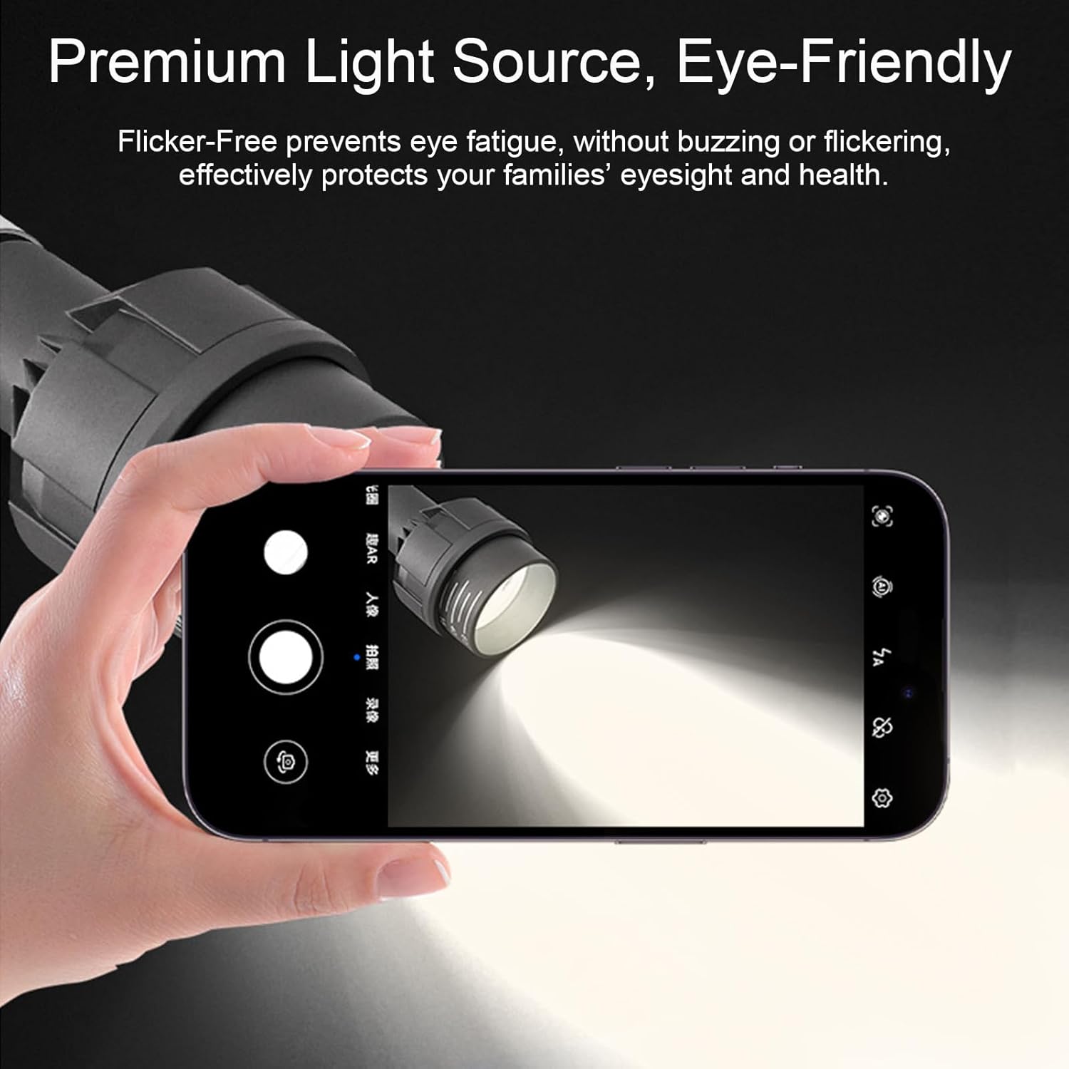 PAR20 Spotlight Bulb, E26, 15-60° Adjustable Beam Angle, 11W 4000K Neutral White for Accent Lighting in Home, Kitchen, Restaurant, Silver Aluminum Housing