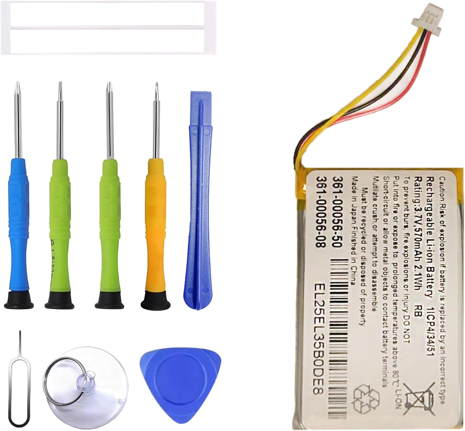361-00056-15 361-00056-09 361-00056-07 Rechargeable Battery Compatible with Garmin Pro 70, Pro 550, PT5, PT6, PT10, TB10, Sport Pro GPS Dog Training Collars with Tools