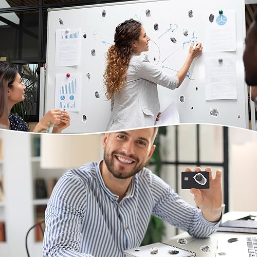 Miniatura 5 de 5 calcomanías de huellas dactilares para decoración de escenas del crimen, regalos de etiqueta para asesinatos, fiesta misteriosa, detective, espía,