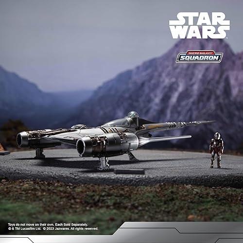 Miniatura 10 de STAR WARS Micro Galaxy Squadron The Mandalorian's N-1 Starfighter - Vehículo de clase Starfighter de 5 pulgadas con accesorio de micro figura de 1