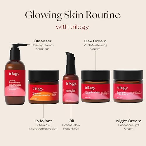 Miniatura 5 de Trilogy Crema de noche Rosapene, mezcla activa natural nutritiva y restauradora, 2.0 onzas líquidas