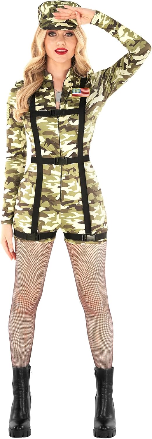 Morph Army Costume Women, Military Costume Women, Womens Halloween Costumes, Army Costumes For Adults - Image 4
