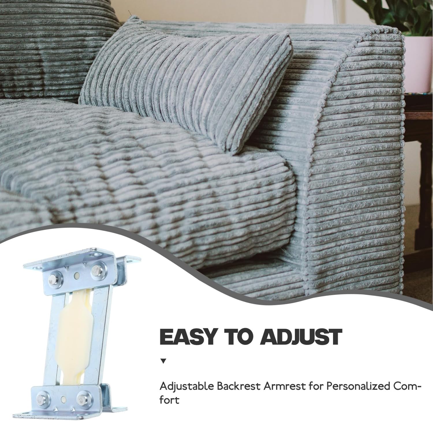 Sofa Hinge Angle Adjuster Joint Hinge for Armrests Backrests Pinch Design for Enhanced Safety for Home Furniture Living Spaces