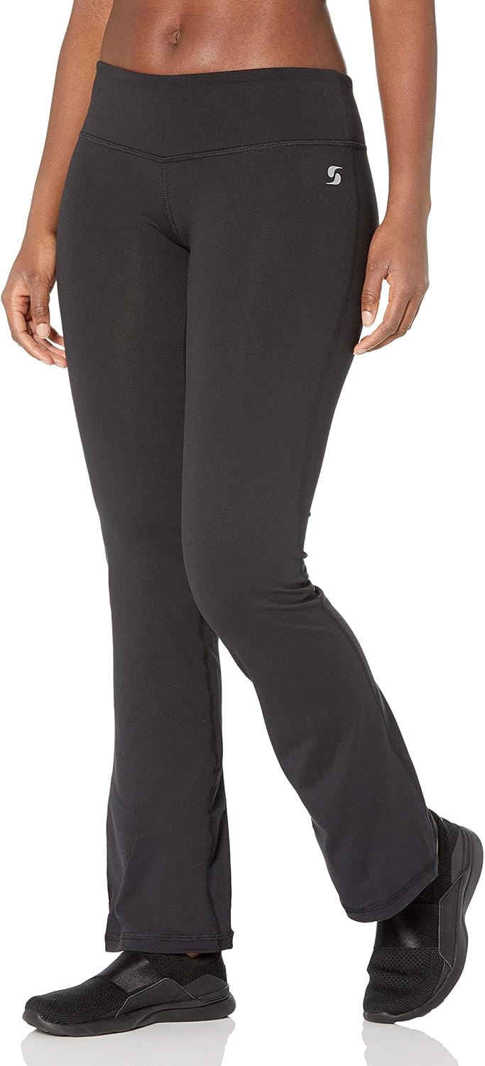 Soffe Womens Womens Compression Fit Boot Pant, Moisture Wicking