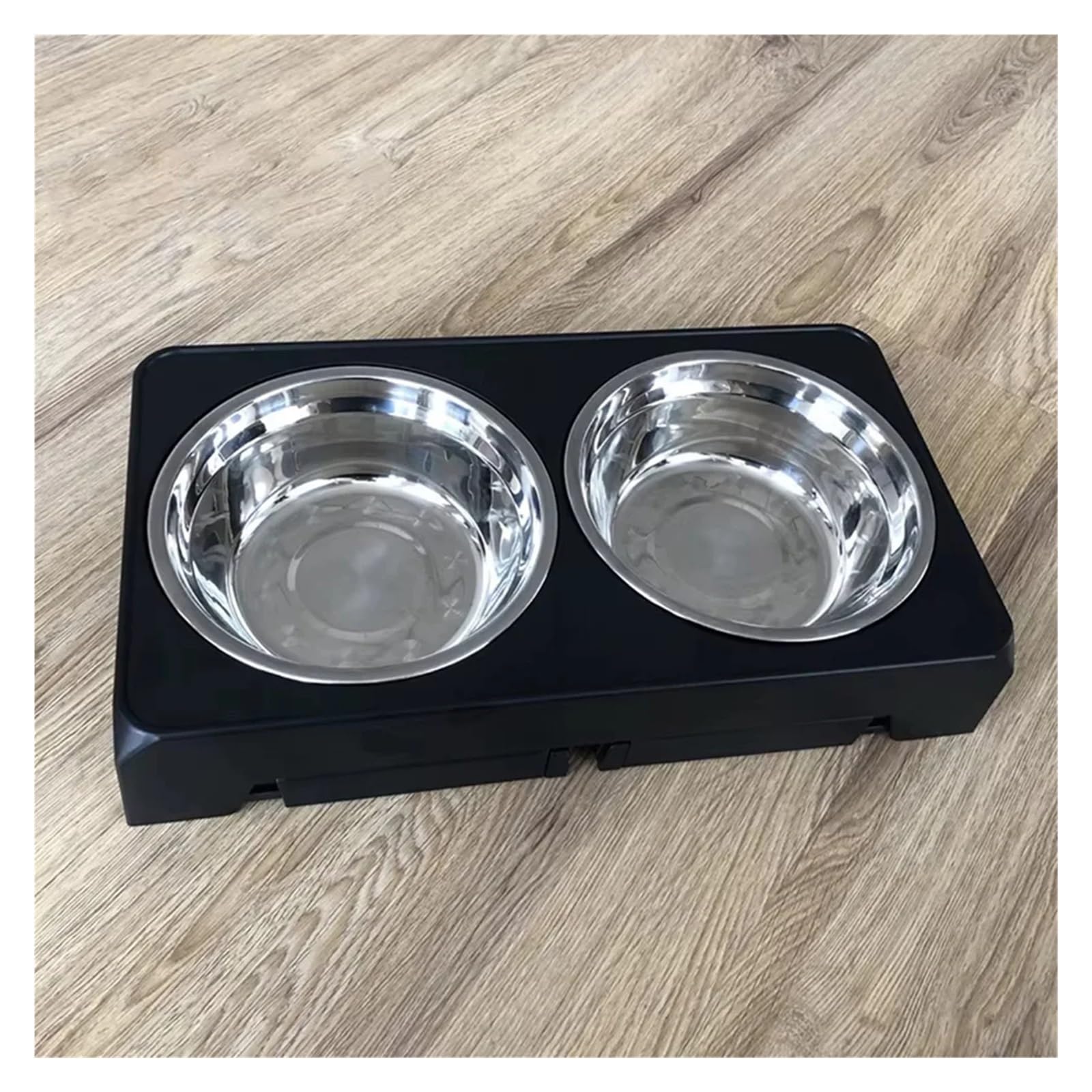 Comedero elevado para perros con soporte elevado ajustable con doble acero inoxidable para agua para perros pequeños, medianos y grandes