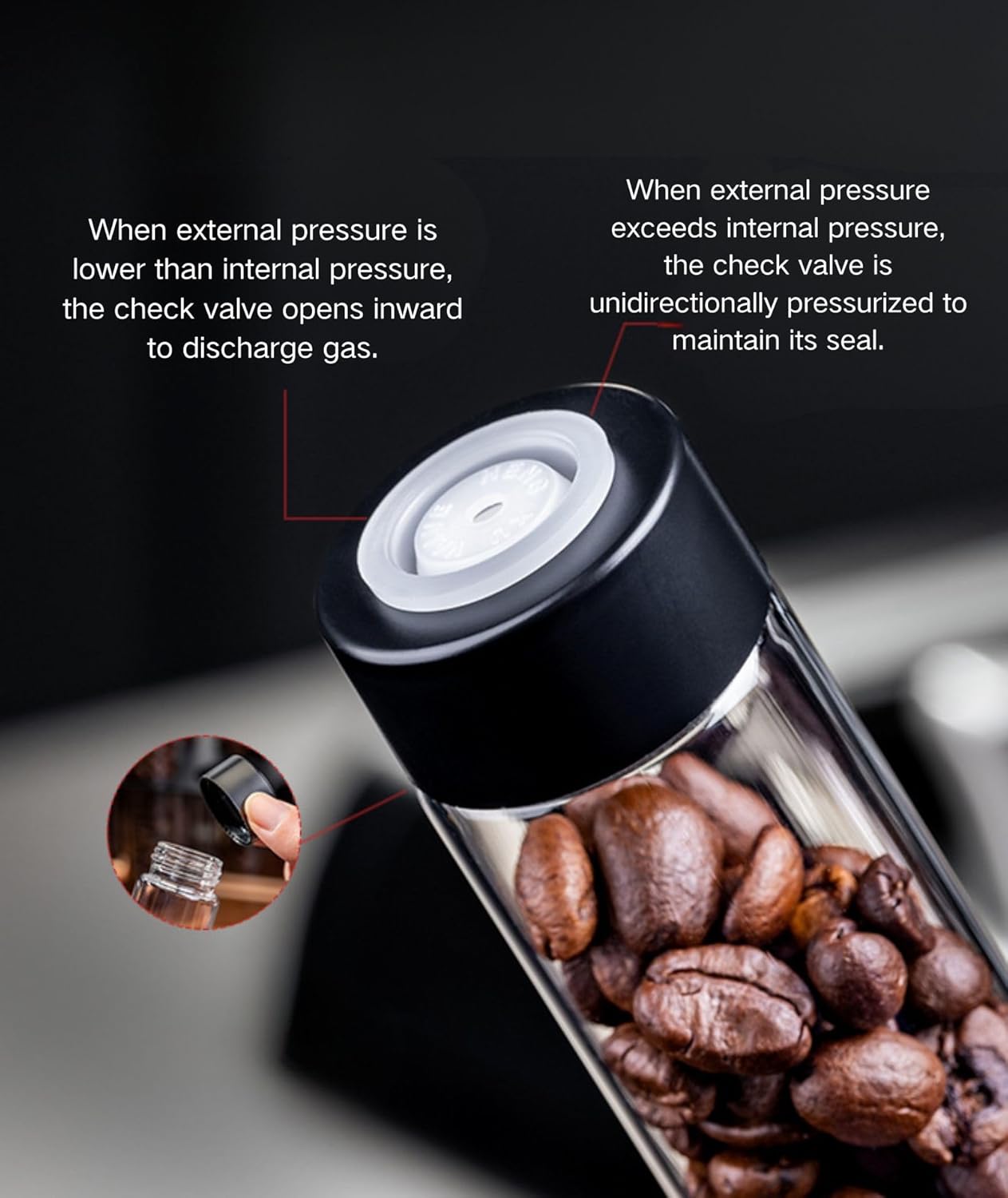 bangminda 8 Pack Coffee Bean Cellar Tubes, Single Dose Coffee Beans Storage with One-Way Exhaust Valve, Espresso Dosing Vials with Stand & Hopper 2 fl oz