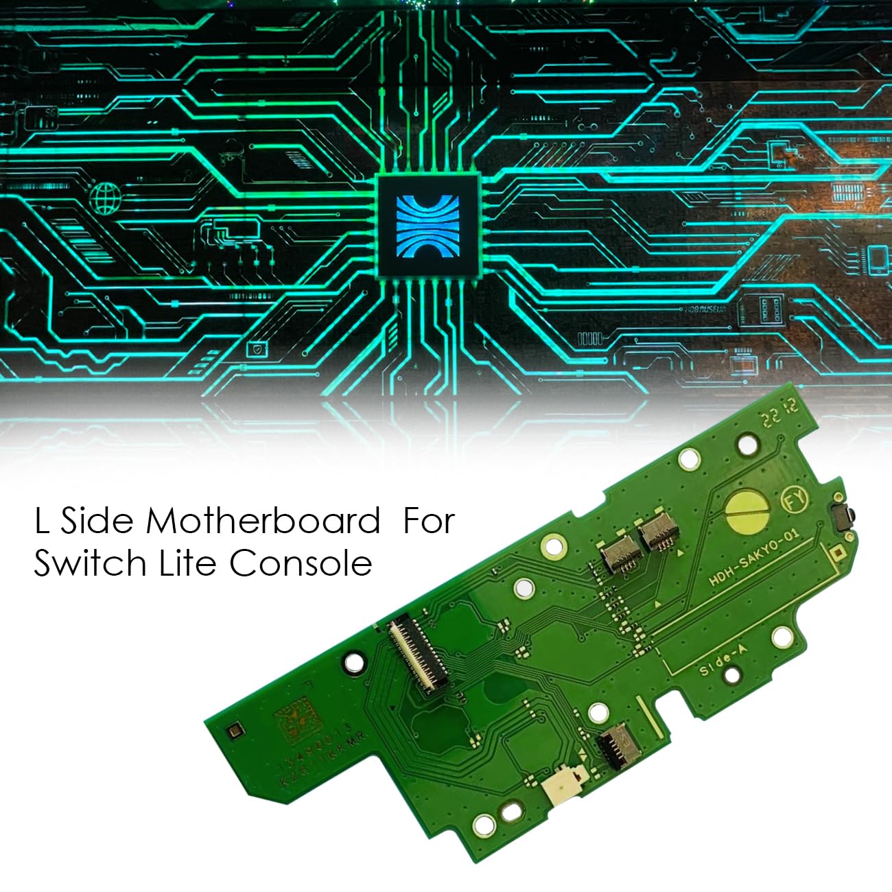 Left L Side Motherboard Game Console Left L Side Board Replacement Professional Game Console Key Board Part Compatible with Switch Lite Left Handle