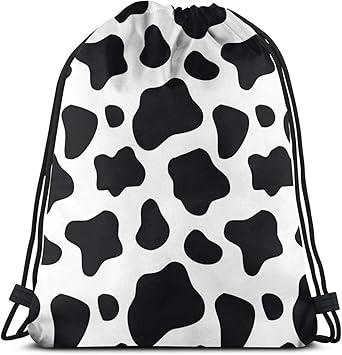 leopard print drawstring bag