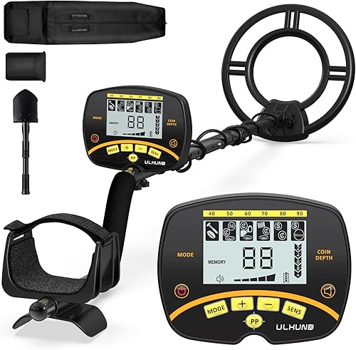 Detector de metales para adultos, detectores de metales profesionales mejorados, mayor precisión con pantalla LCD, 5 modos, chip DSP avanzado de