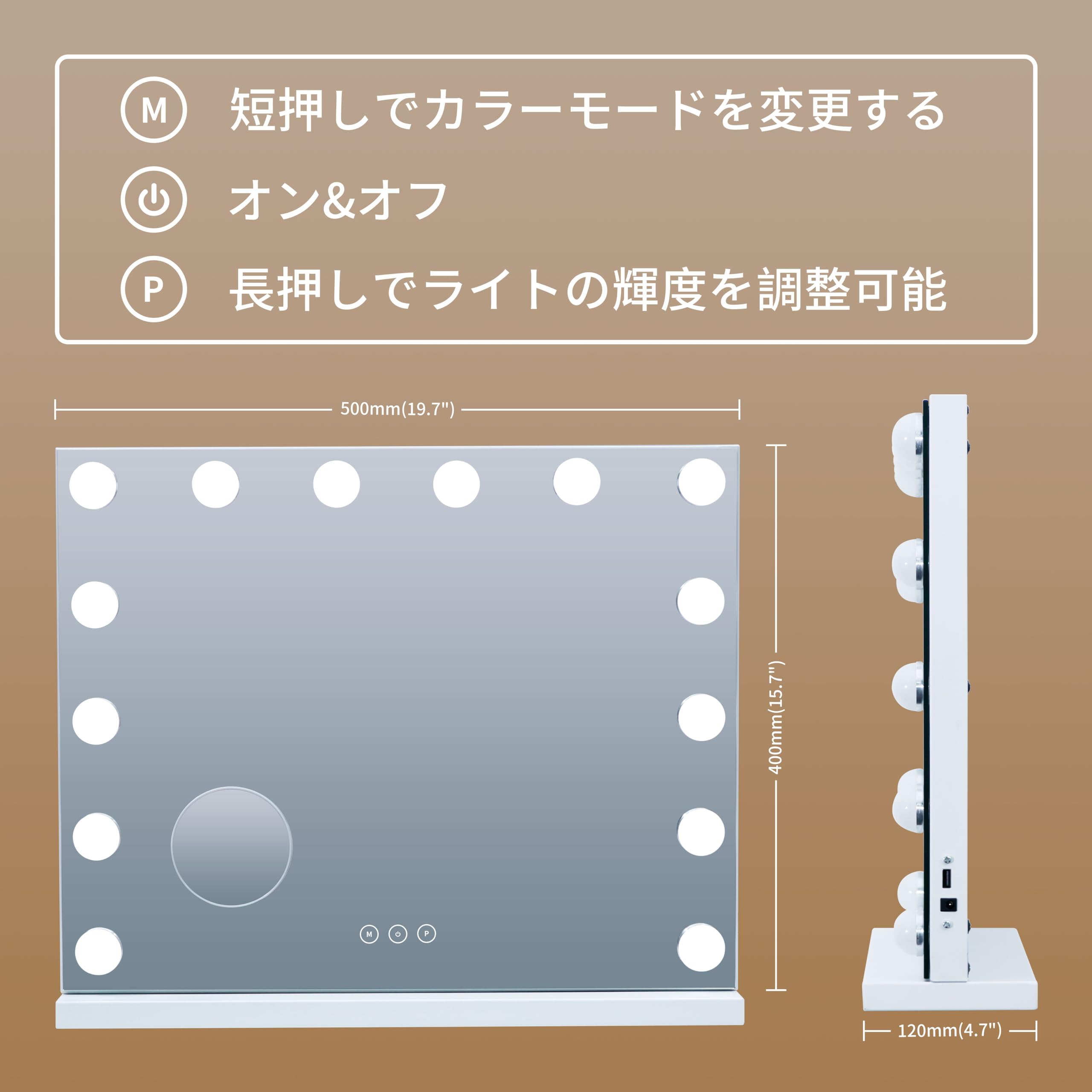 Amazon.co.jp: Nusvan 女優ミラー ハリウッド女優鏡 化粧ライト鏡 14個 