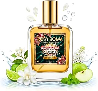 RosyRoma Campus Crush Perfume for Men & Women | Fresh Clean Aquatic Fragrance | 8+ Hours Long Lasting on Clothes | Daily W... Price In India