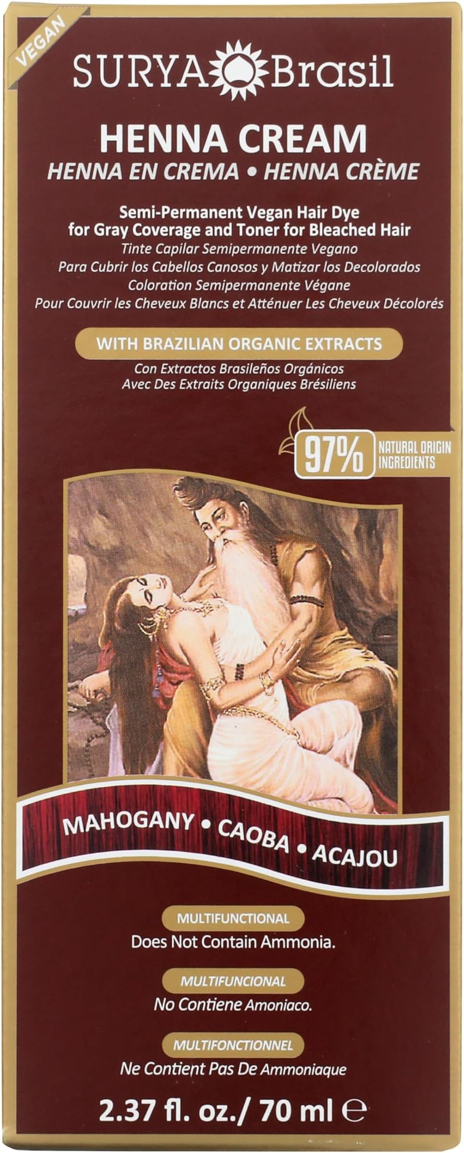 Products Henna Cream, Mahogany, 2.37 Fluid Ounce