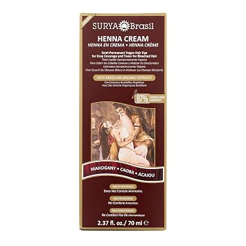 Surya Brasil Products Henna Cream, Mahogany, 2.37 Fluid Ounce