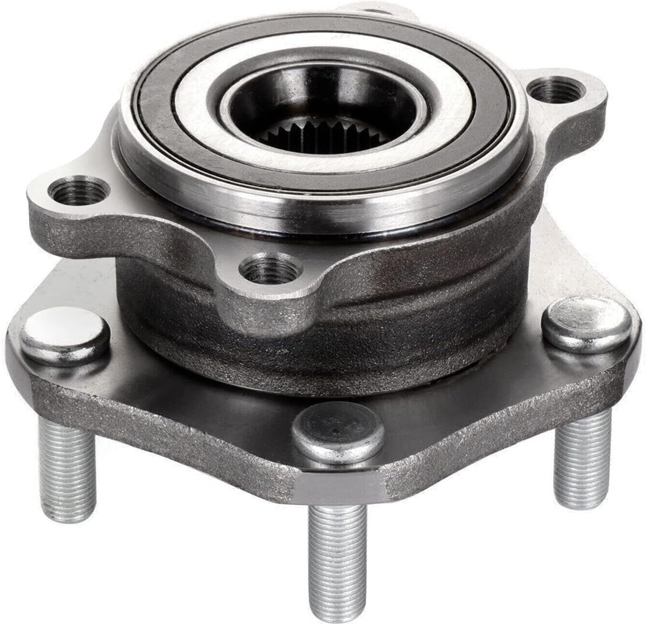 Detroit Axle - 8pc Front Wheel Bearing Hubs Kit for Nissan Rogue Sport Qashqai, 2 Wheel Bearing and Hubs Assembly 4 Inner Outer Tie Rods 2 Boots Replacement