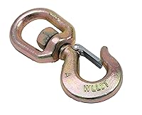 Vista 9 de Hi-Gear Ganchos giratorios de elevación de 2 toneladas para cadenas de elevación, capacidad de trabajo de 4,400 libras, gancho de ojo giratorio