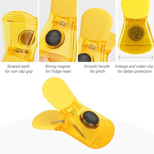 Miniatura 3 de GoodSing Clips magnéticos, paquete de 18 imanes coloridos para nevera, pizarra blanca, exhibición de fotos, cocina, hogar, oficina, trabajo,