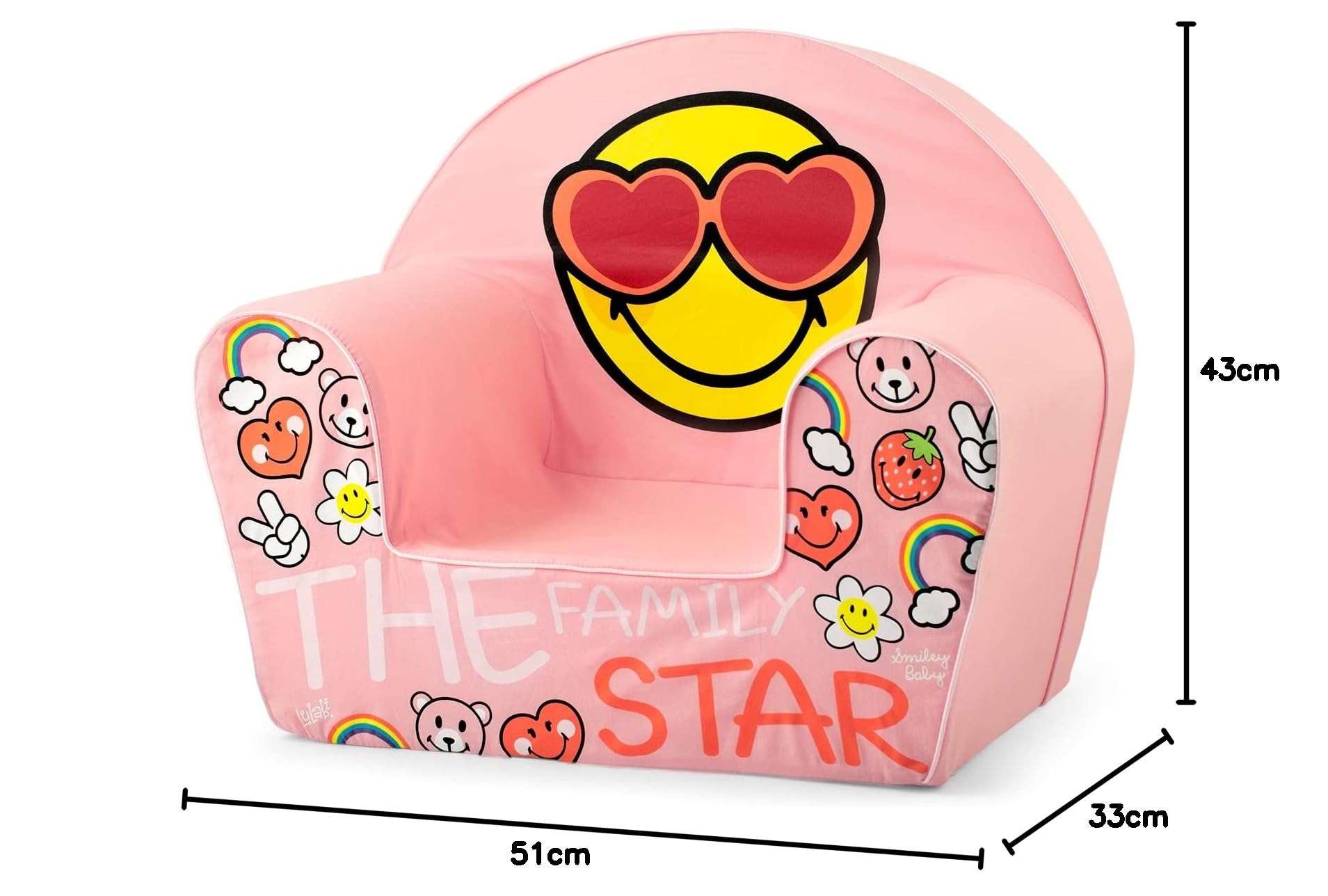 Lulabi 744655 Smiley Girl Poltroncina Bimbo - 3.8 kg